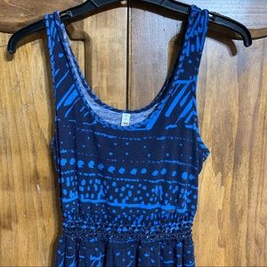 Mudd - Blue & Black Maxi Dress - Size Small